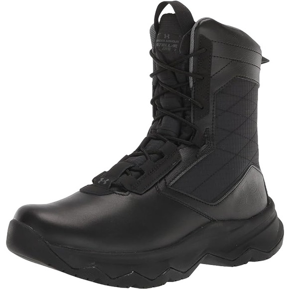 UNDER ARMOUR Mens Black Stellar G2 8" Tactical Boot 3024946-001 Size 12.5 - Picture 1 of 13